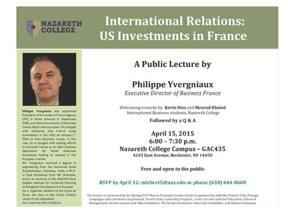 Lecture: U.S. Investments in France