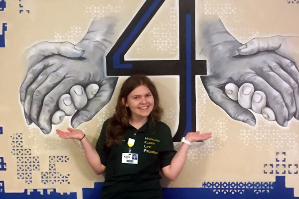 Katie Eipert interning at Highland Hospital