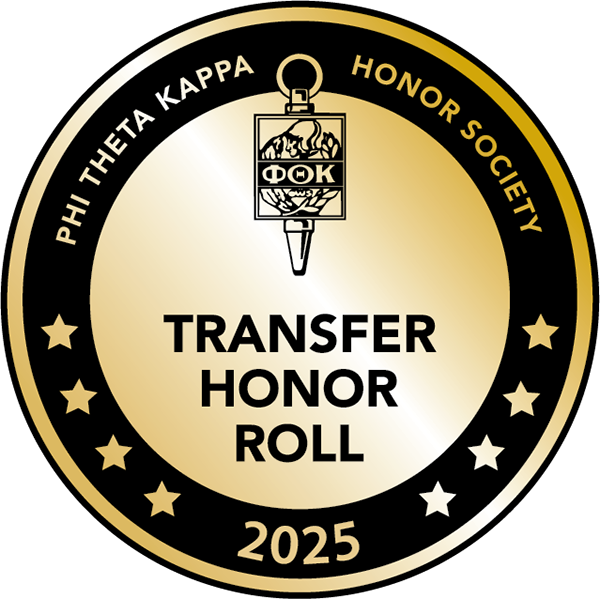 Phi Theta Kappa Honor Society Transfer Honor Roll 2025