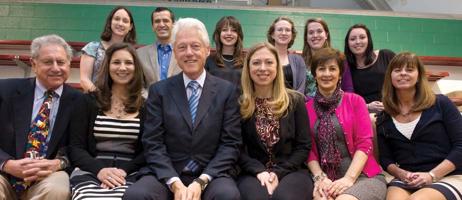 President Bill Clinton and CGI delegation