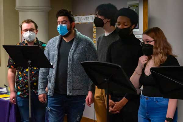 Fermata Thin Air performed social justice songs at a Teach the Truth event.