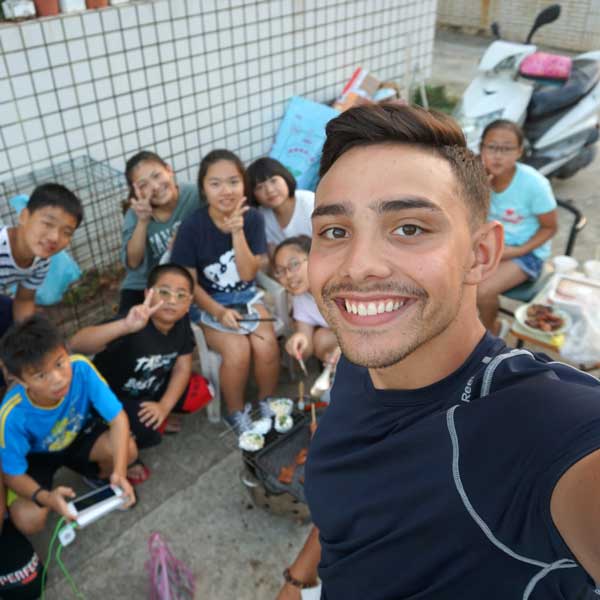 Shane Fuentes in Taiwan