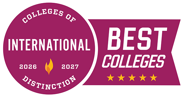 Badge of international distinction for colleges and universities