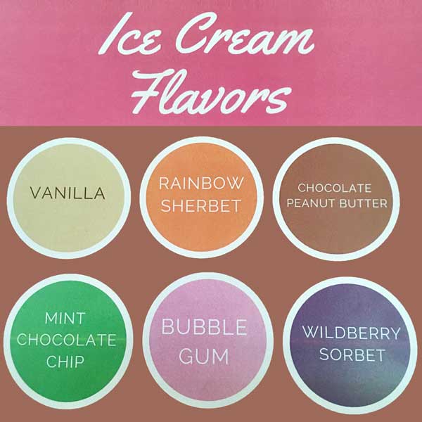 ice cream flavors