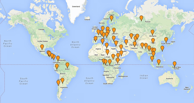 ali alumni map