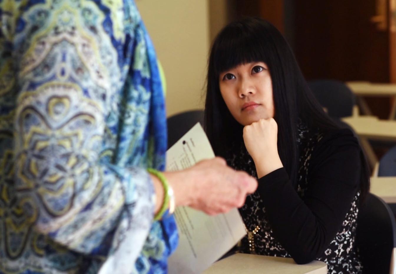 Jiani Su '17 learns at Nazareth English Language Institute