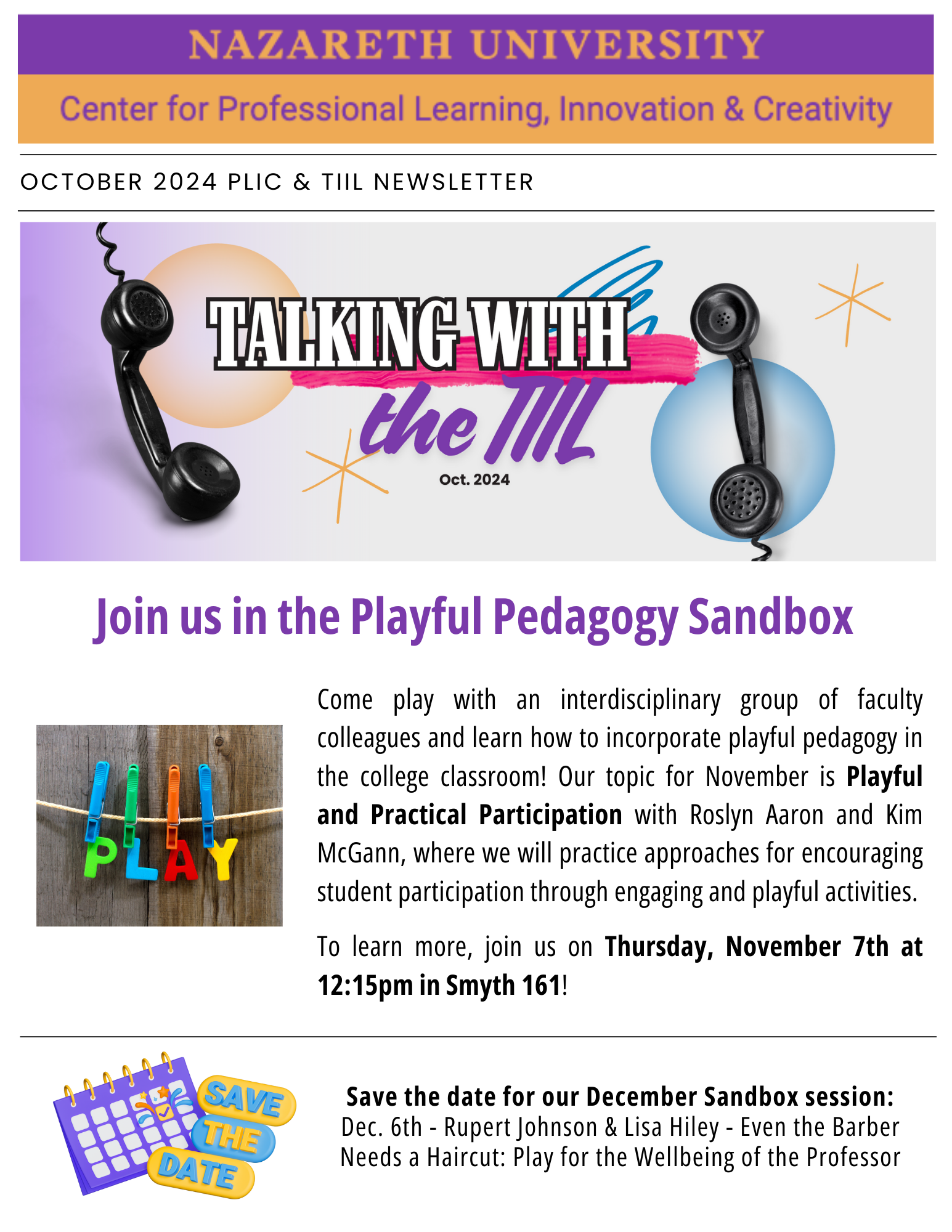 Oct TIIL Newsletter