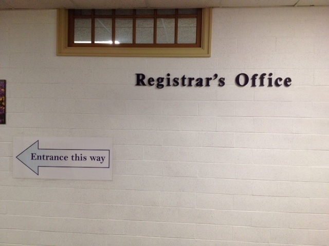 registrar's office