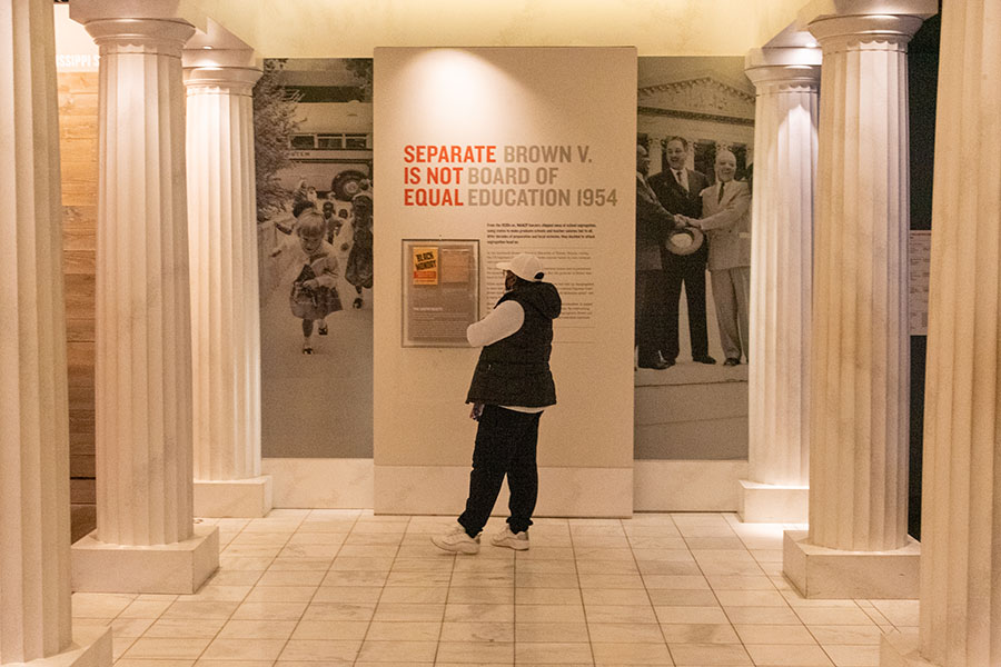 exhibit in the National Civil Rights Museum