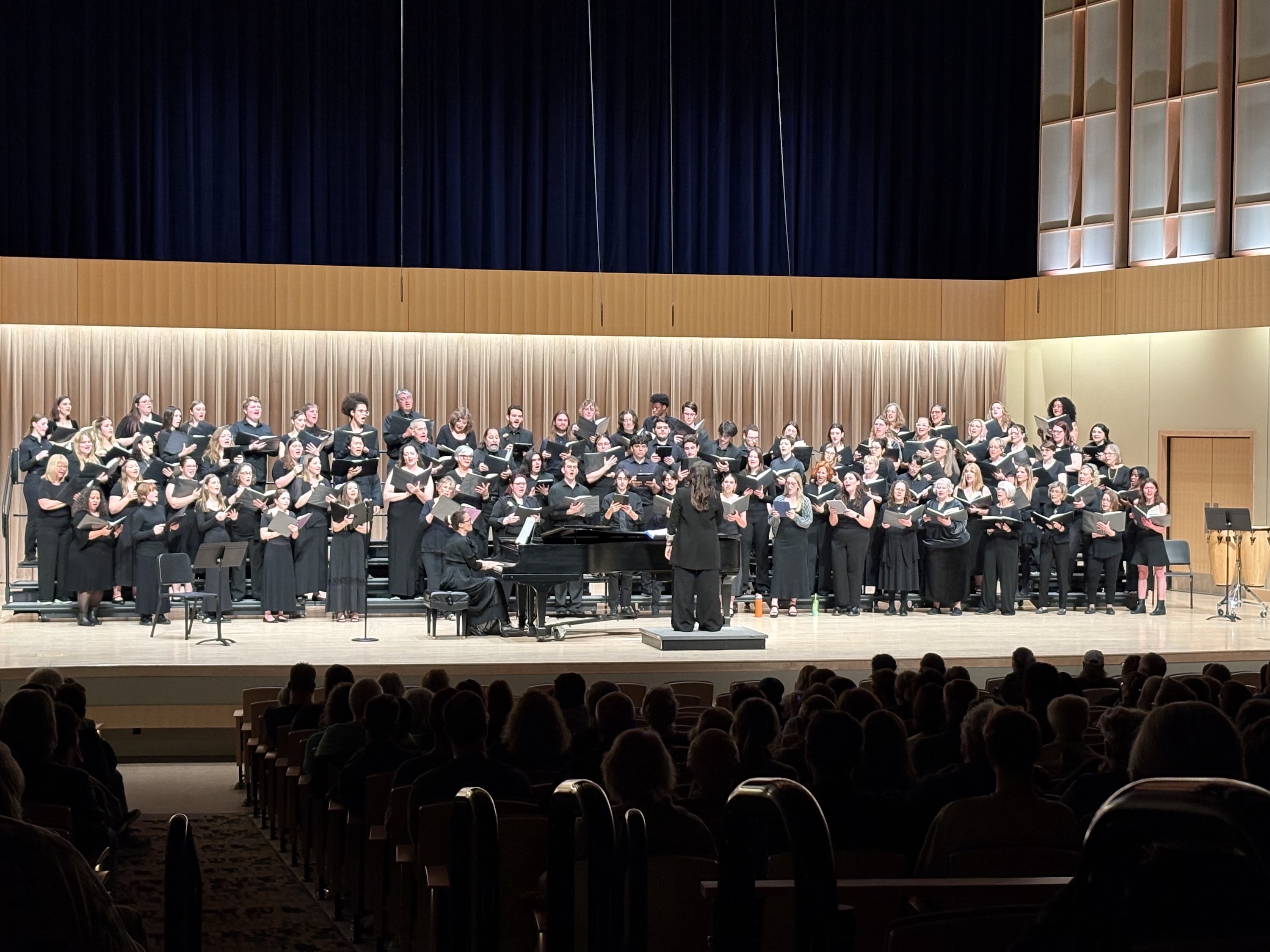Chorale Choir performing in Beston Hall