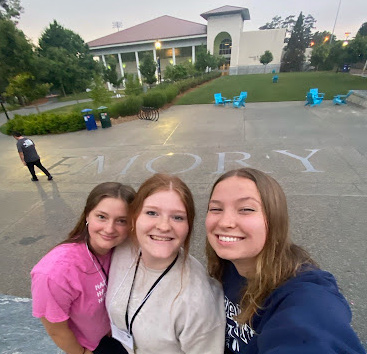 Karlee Robb and Naz friends explore Emory campus at conference
