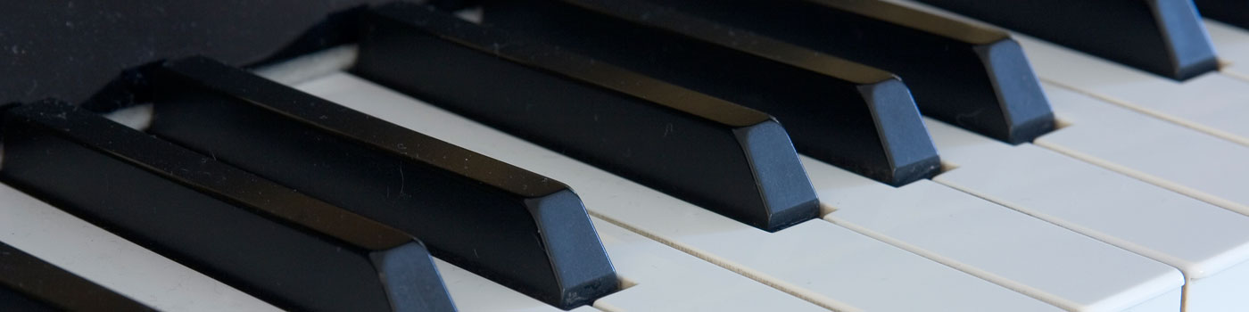 close up of piano keys