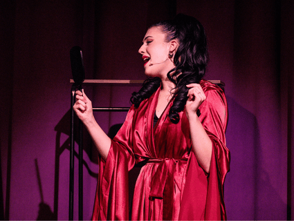 Maysun Cronk in Merrily We Roll Along