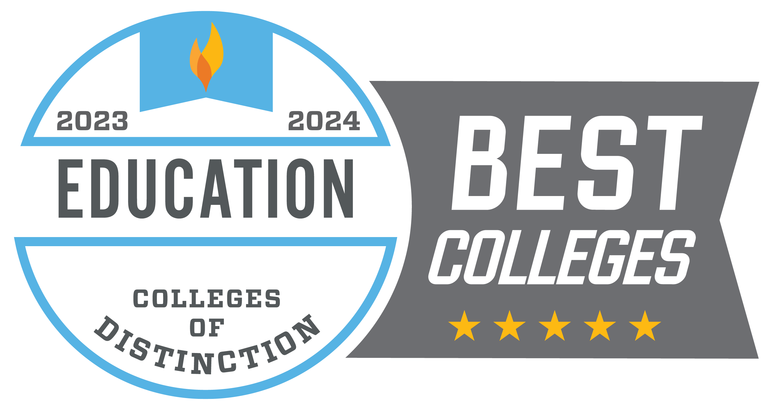 College of Distinction: Education badge