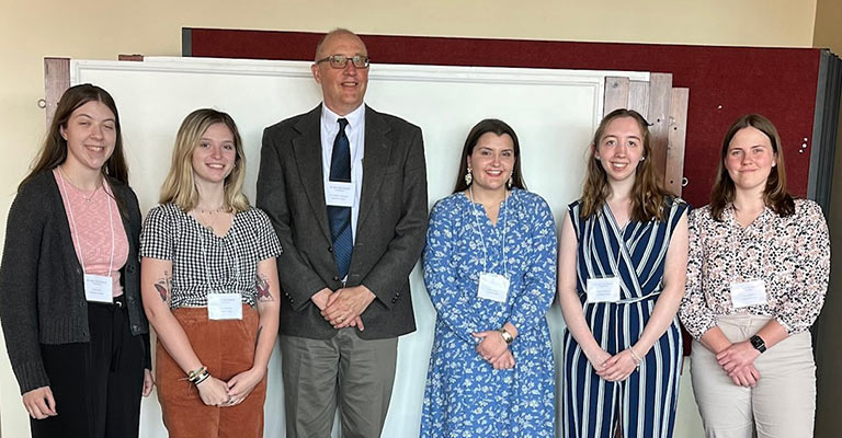 Nazareth students and faculty at the Mansfield Phi Alpha Theta conference 2022