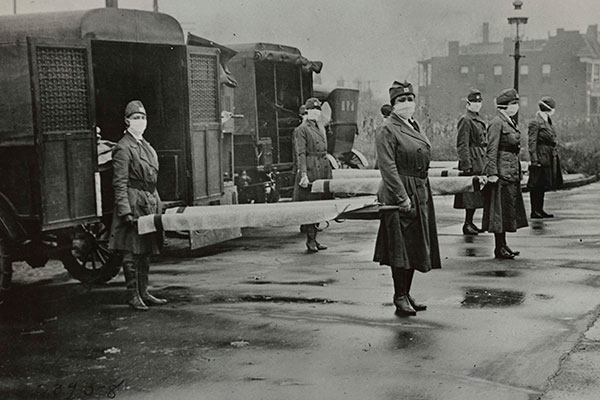 Red Cross workers