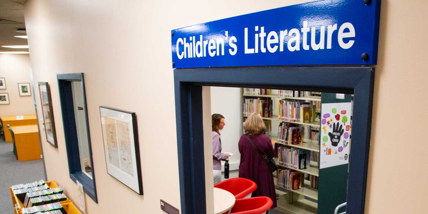 The children’s literature room