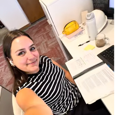 Maria DeLorenzo selfie at Constellation Brands business internship