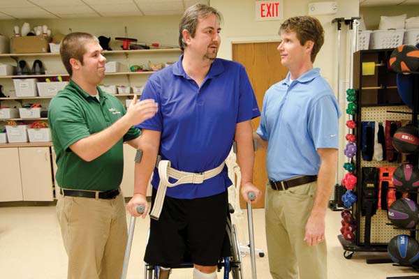 Physical therapy clinic at Nazareth College's Wellness and Rehabilitation Institute.