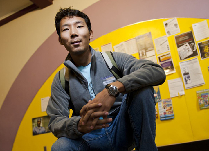 international student in the Shults Center