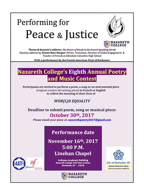 8th Annual “Performing for Social Justice” Poetry & Music Contest 