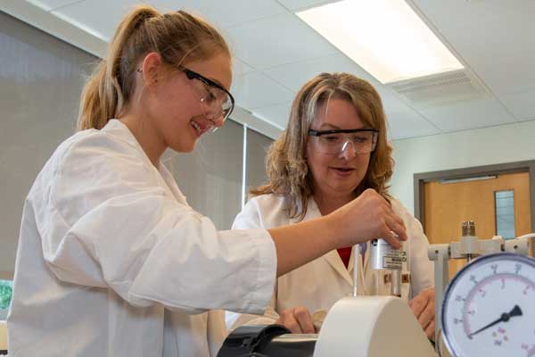 Meredith Rasey with Prof. Amber Charlebois