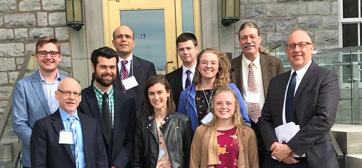 Nazareth students and faculty at the Buffalo Phi Alpha Theta conference 2019