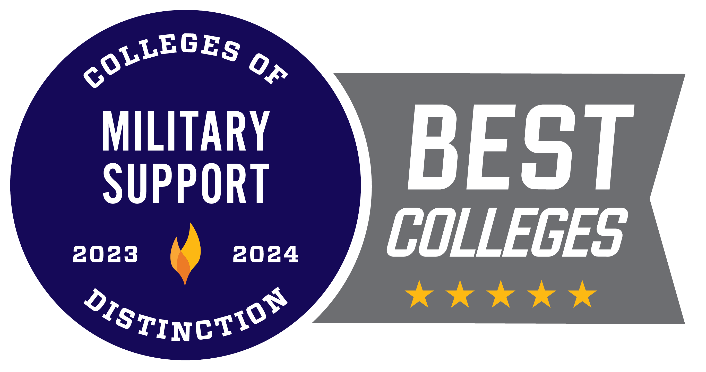 College of Distinction: Military Support badge