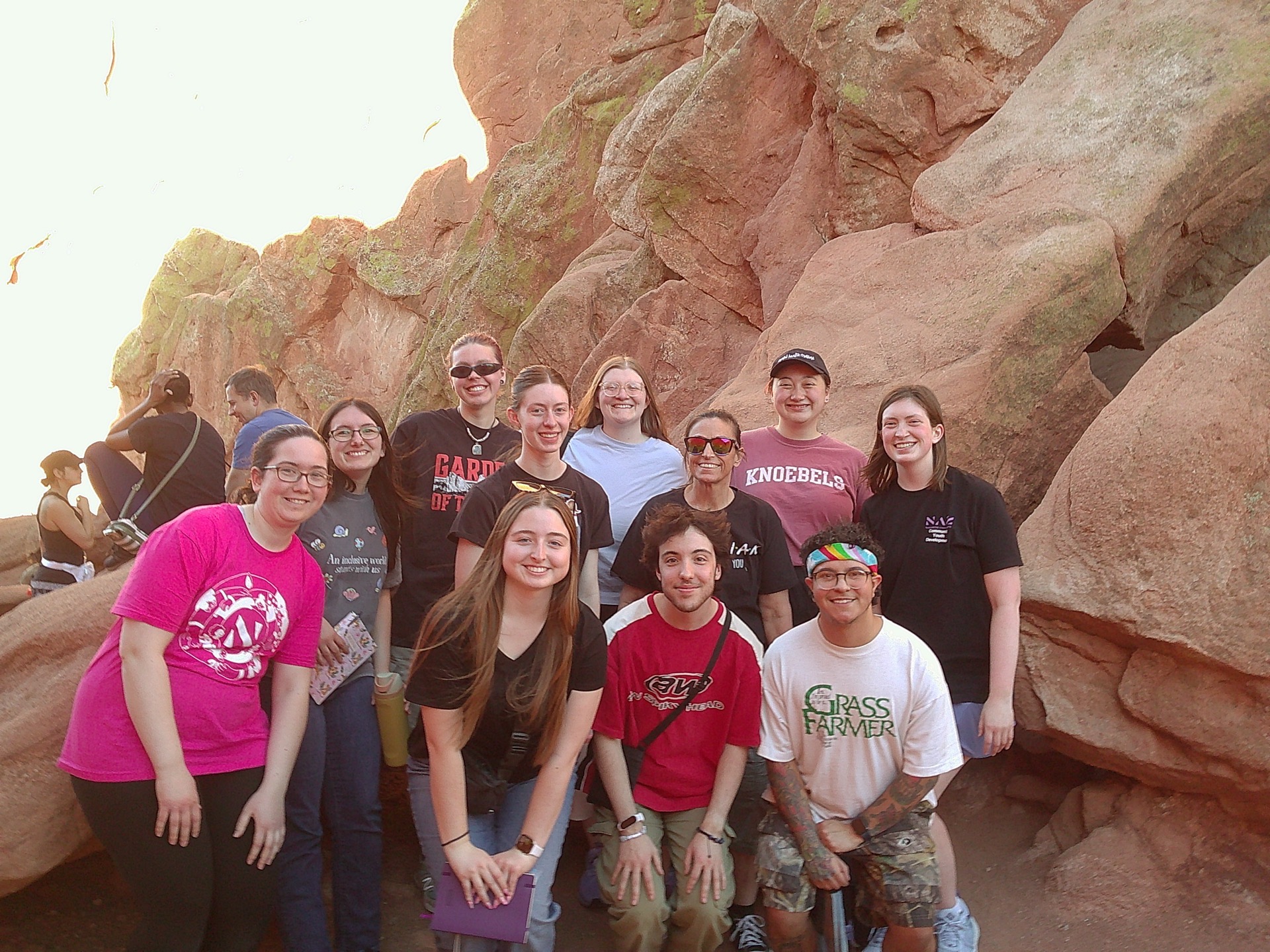 Students in front of Red Rocks