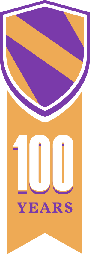 Nazareth University centennial shield, 100 years