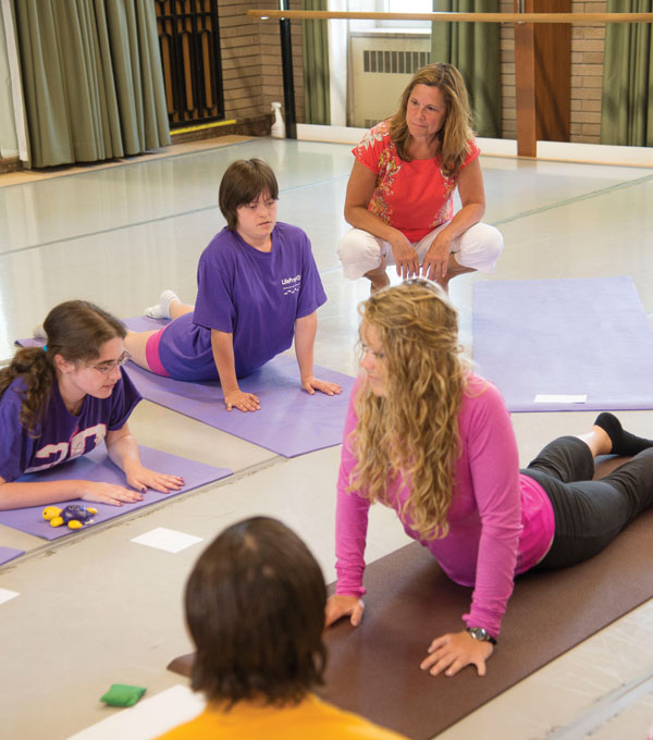 Jennifer Collins yoga class